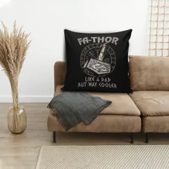 Viking Pillow Cover Viking Fa-Thor Father's Day Gift