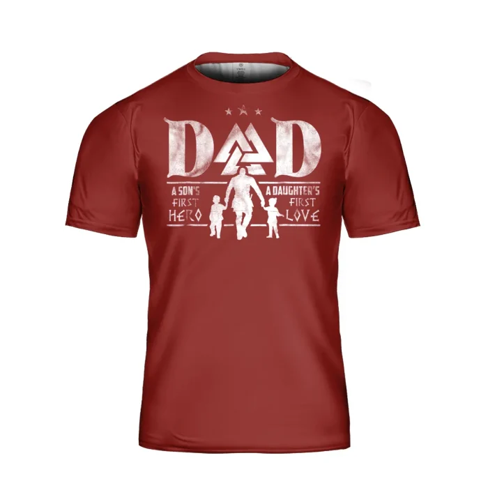 Viking Shirt Viking Dad Love Son Daughter | Viking Father's Day Gifts Shirt
