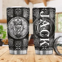 Viking Tumbler Odin Personalized Name | Viking Drinkware