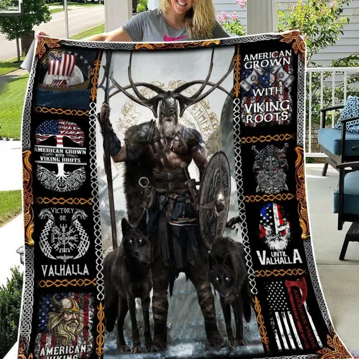 Viking Blanket Valhalla Odin God