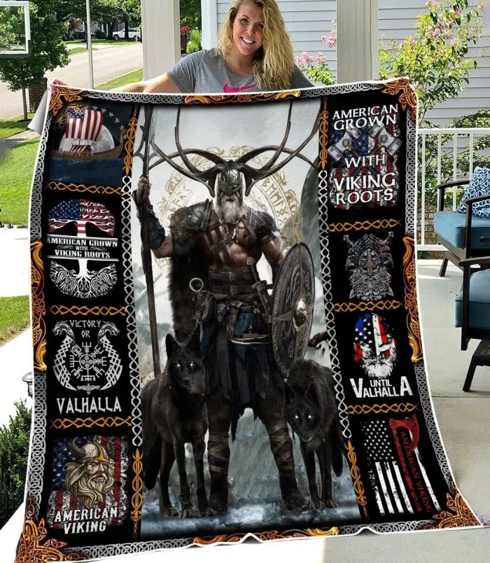 Viking Blanket Valhalla Odin God