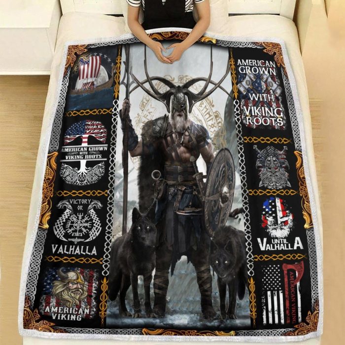Viking Blanket Valhalla Odin God