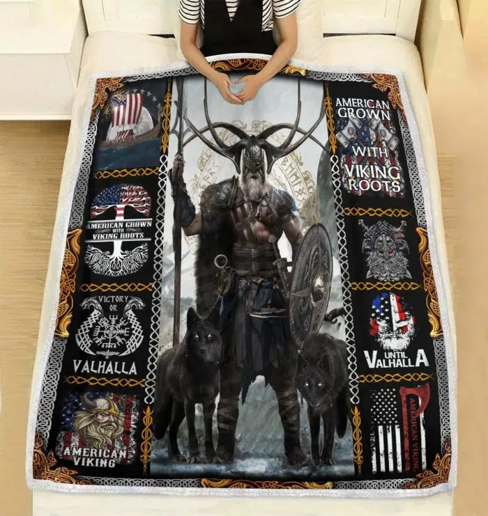 Viking Blanket Valhalla Odin God