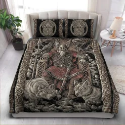 Viking Bedding Set Norse Mythology Odin Viking Bed Set