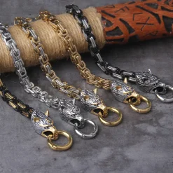 Viking Bracelets Wolf Charm