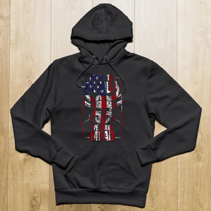 Viking Hoodie Come To Valhalla 4th of July | American Independence Day