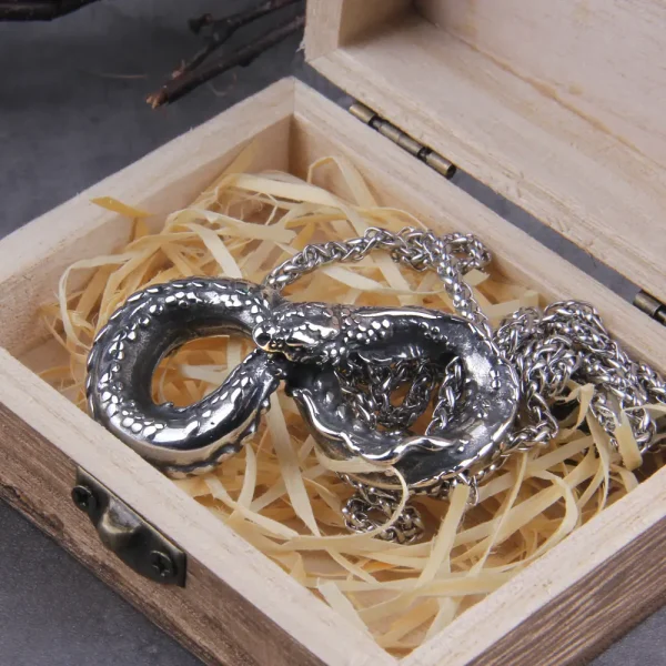 Viking Necklaces Norse Dragon Snake Jörmungandr