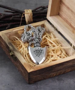Viking Necklaces Valknut Odin Word Gungnir