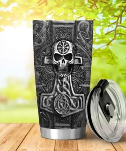 Viking Tumbler Thor Hammer Mjolnir Father's Day Gifts | Viking Drinkware