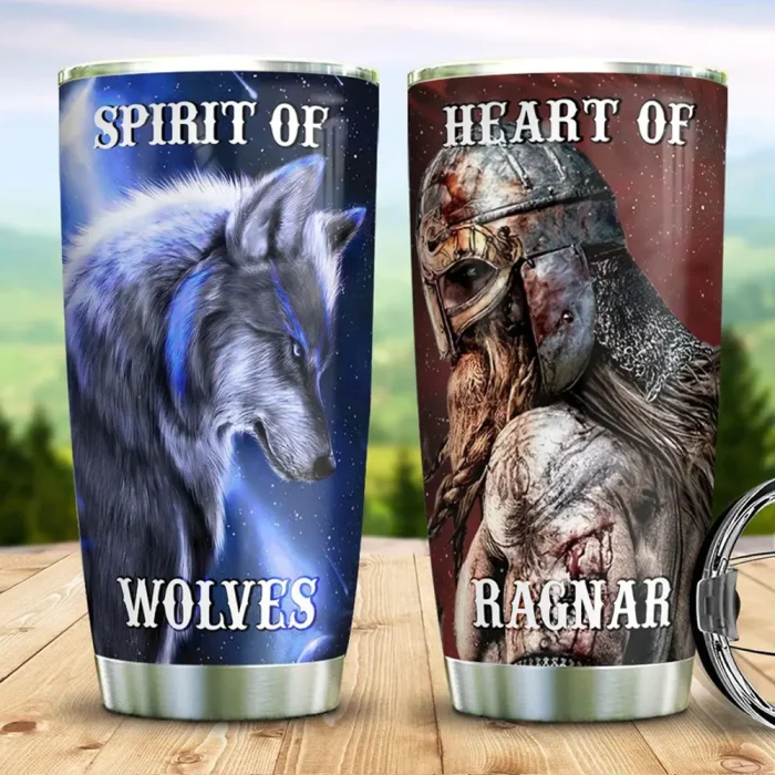 Viking Tumbler Fenris Wolf Warriors | Viking Drinkware