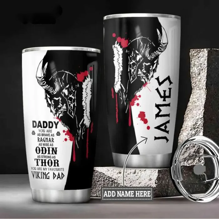 Viking Tumbler Daddy Father's Day Gifts Personalized Name | Viking Drinkware