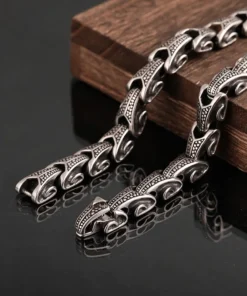 Viking Necklace Rune Dragon