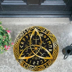Viking Doormat Vegvisir Rune