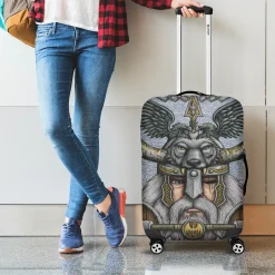 Viking Luggage Cover Odin Raven