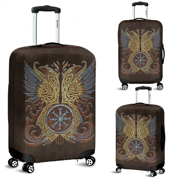 Viking Luggage Cover Raven