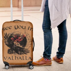 Viking Luggage Cover See you in Valhalla