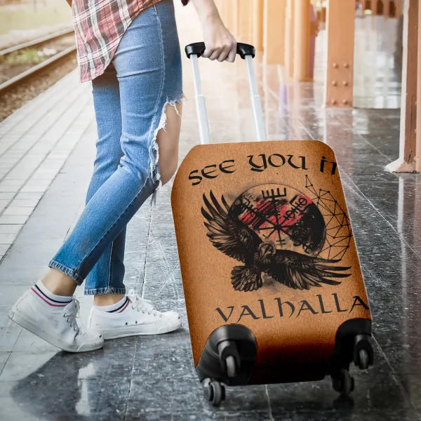 Viking Luggage Cover See you in Valhalla