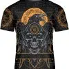 Viking Shirt Raven Vegvisir