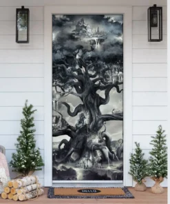 Door Cover Viking Tree of Life Yggdrasil