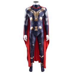 Halloween Costume Thor Cosplay Costume Necklace Ring Steve Red Cloak Robe