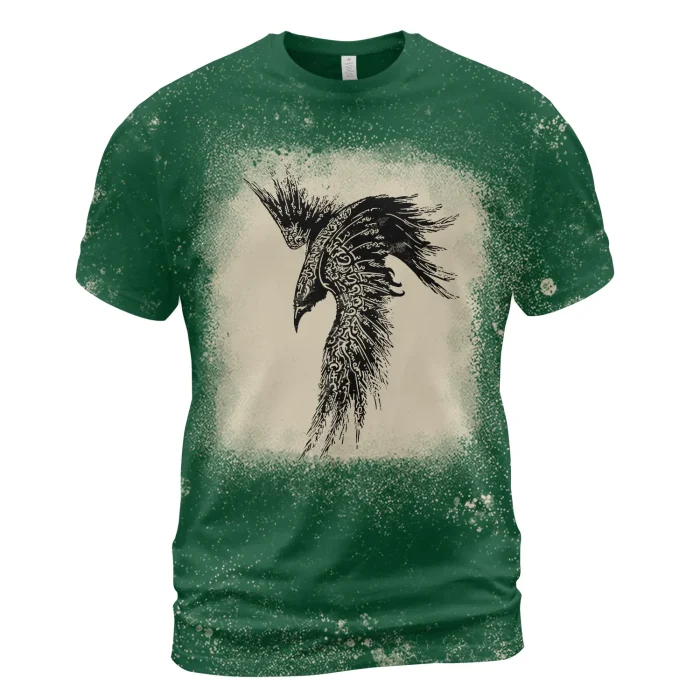 Viking Bleached T-Shirt Raven