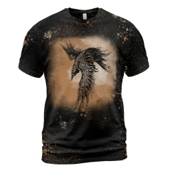 Viking Bleached T-Shirt Raven