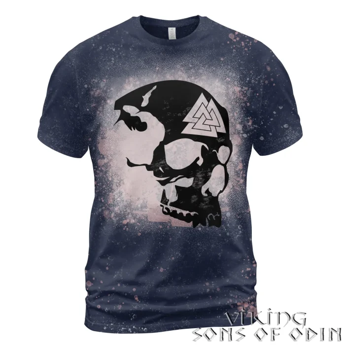 Viking Bleached T-Shirt Skull