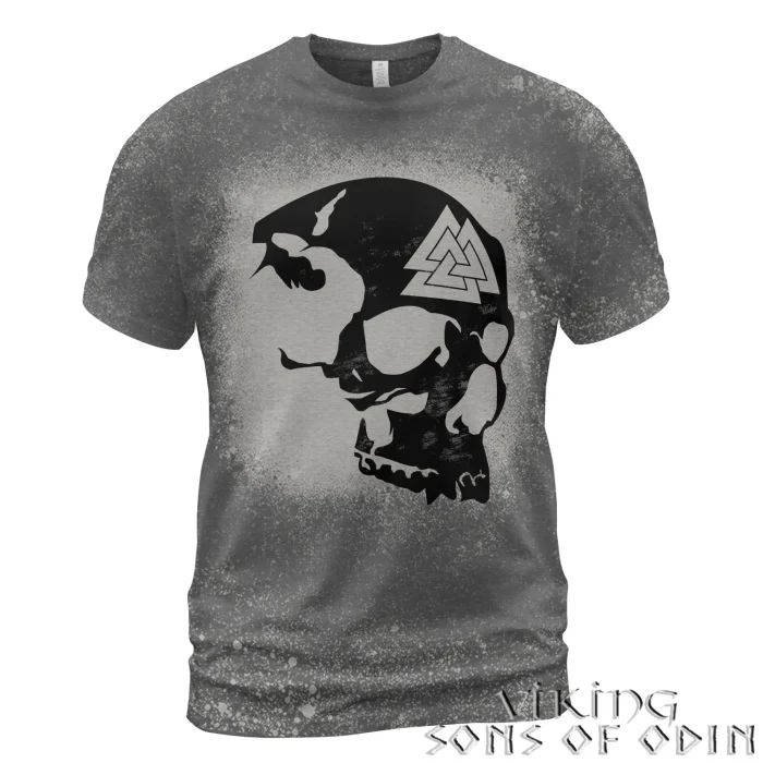Viking Bleached T-Shirt Skull