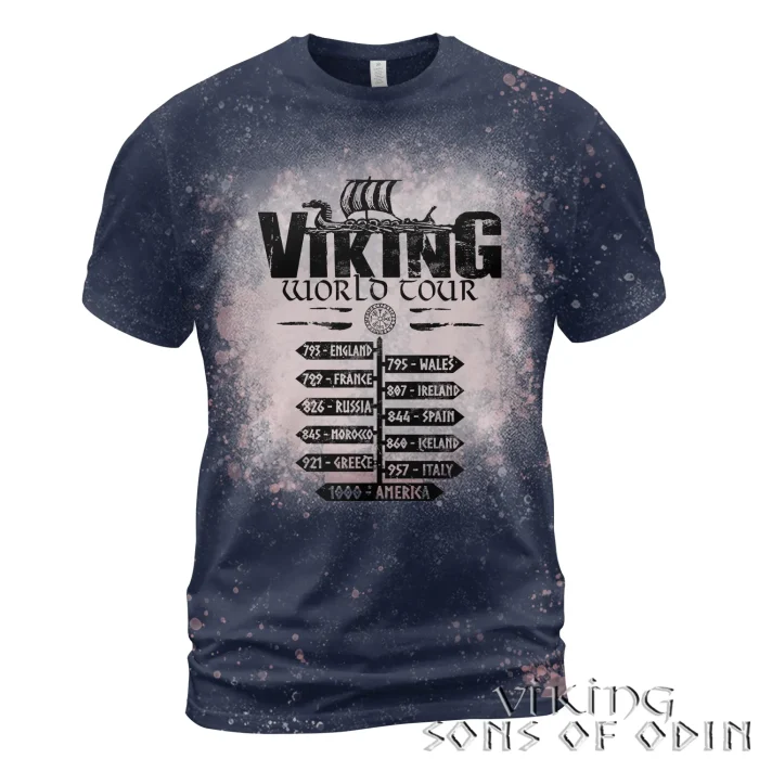 Viking Bleached T-Shirt World Tour