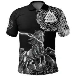 Viking Polo Shirt Sleipnir Odin