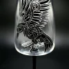 Viking Glass Cup Hugin Wine Glass Gift For Him Odin's Raven Norse Mythology Huginn And Muginn Ravens