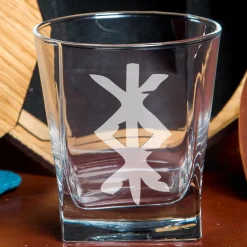 Viking Glass Cup Valhalla gate personalized whiskey