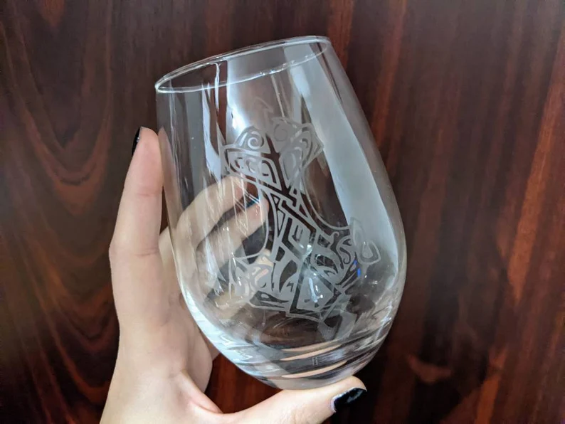 Viking Glass Cup Viking Wine Glass