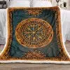 Viking Fleece Blanket Viking Norse Mythology