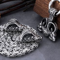 Viking Necklaces Viking Thor Hammer Anchor Pendant Ram Rune