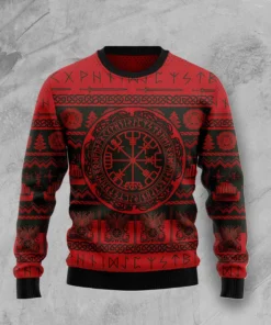 Viking Sweater Vegvisir Viking Christmas Sweater