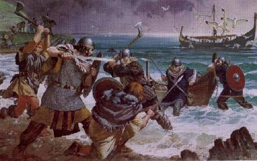 Vikings invade British island