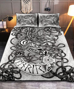 Viking Bedding Set Dragon Tattoo Viking Bed Set