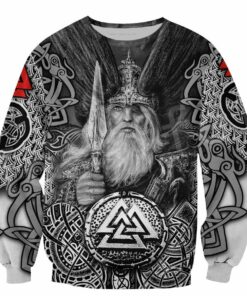 Viking Sweater Vegvisir Odin Christmas Sweater, Viking ugly Christmas Sweater