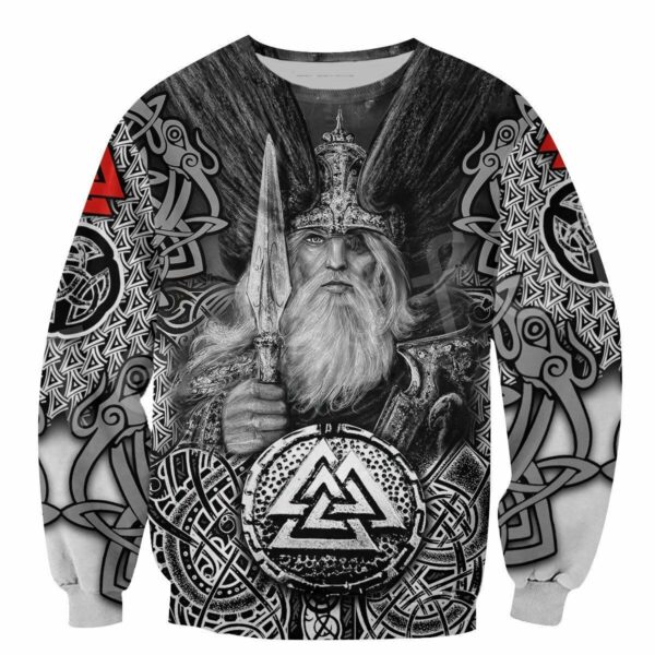Viking Sweater Vegvisir Odin Christmas Sweater, Viking ugly Christmas Sweater