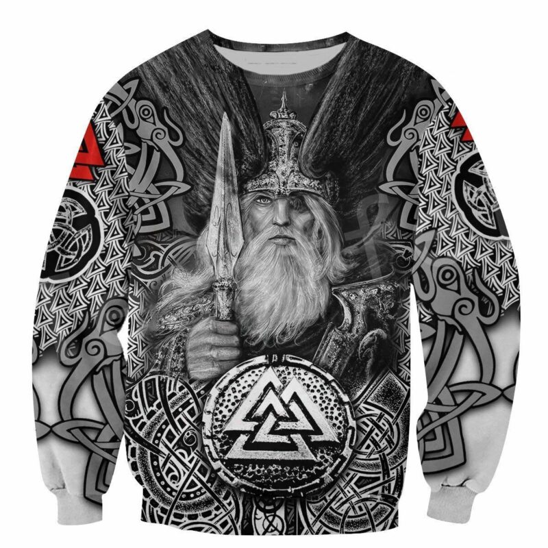 Viking Sweater Vegvisir Odin Christmas Sweater, Viking Ugly Christmas ...