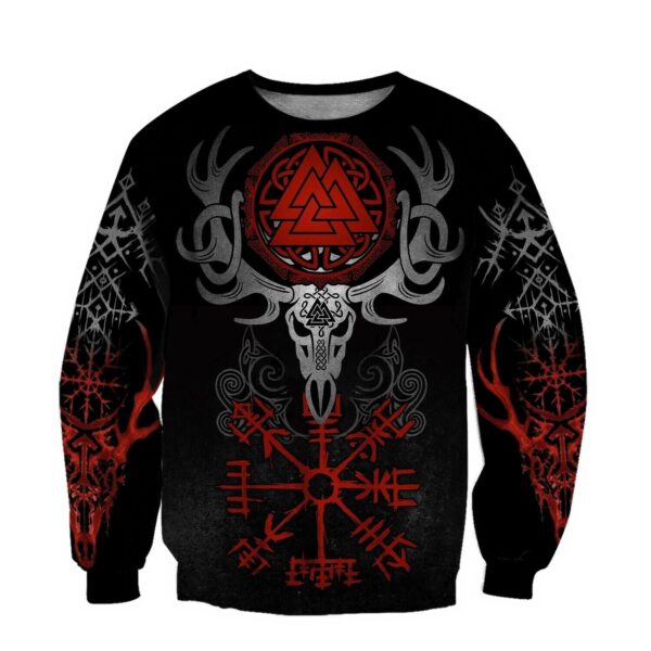 Viking Sweater Vegvisir Valknut Viking Christmas Sweater, Viking ugly Christmas Sweater