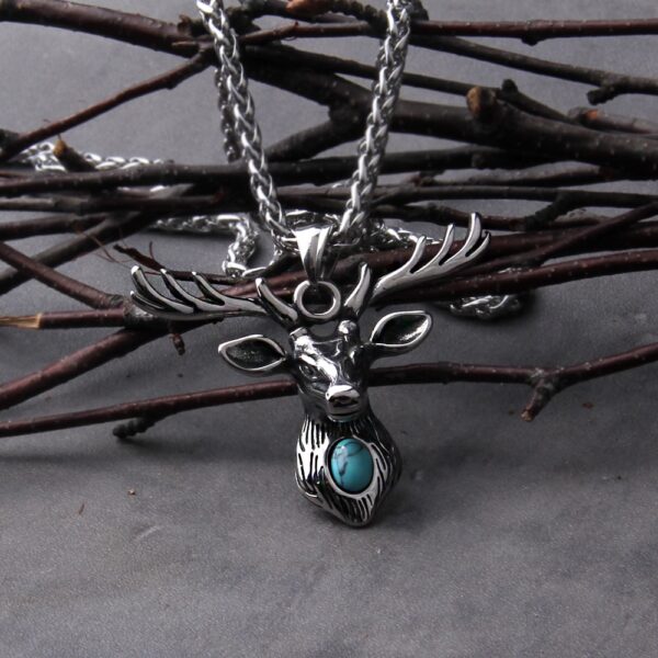 Viking Necklaces Animal Pendant Deer Necklace