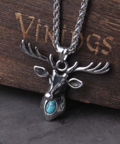 Viking Necklaces Animal Pendant Deer Necklace