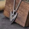 Viking Necklaces Odin's Spear Gungnir Viking Rune Symbol Raven’s of Odin