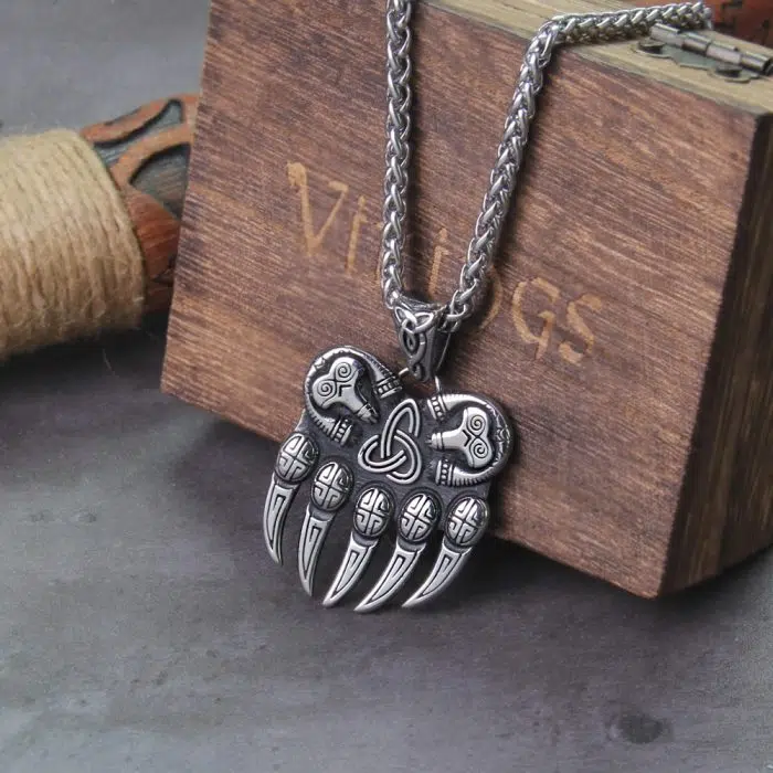 Viking Necklaces Viking Bear Paw