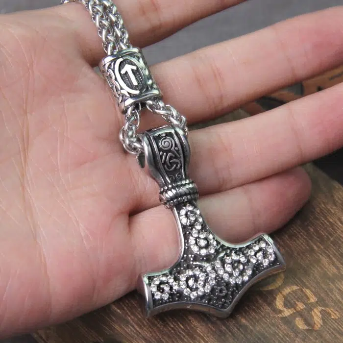 Viking Necklaces Viking Thor Hammer Rune