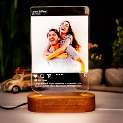 Viking Photo Night Light Custom Photo Instagram Led Light Gift For Her.