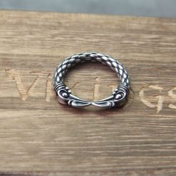 Viking Ring Two Entwined Ravens Ring Norse Mythology