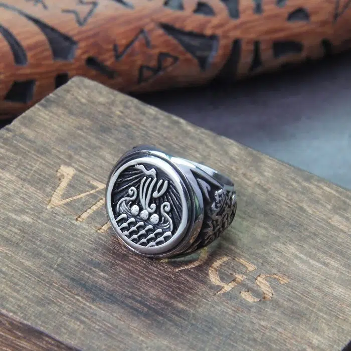 Viking Ring Viking Boat Ring Drakkar